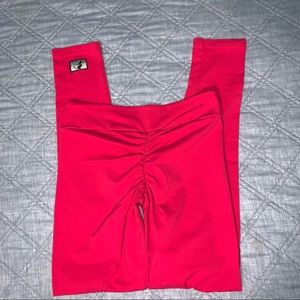 Celestial Bodiez Large Hot Pink Butt Scrunch Leggings